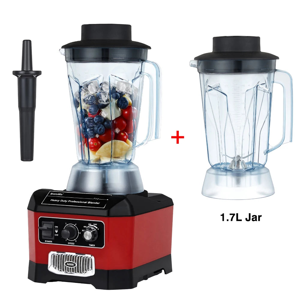 【7 Years Warranty】BPA Free Heavy Duty Professional Commercial Bar Blender Food Mixer Juicer Ice Crusher Smoothie Maker Max 2200W