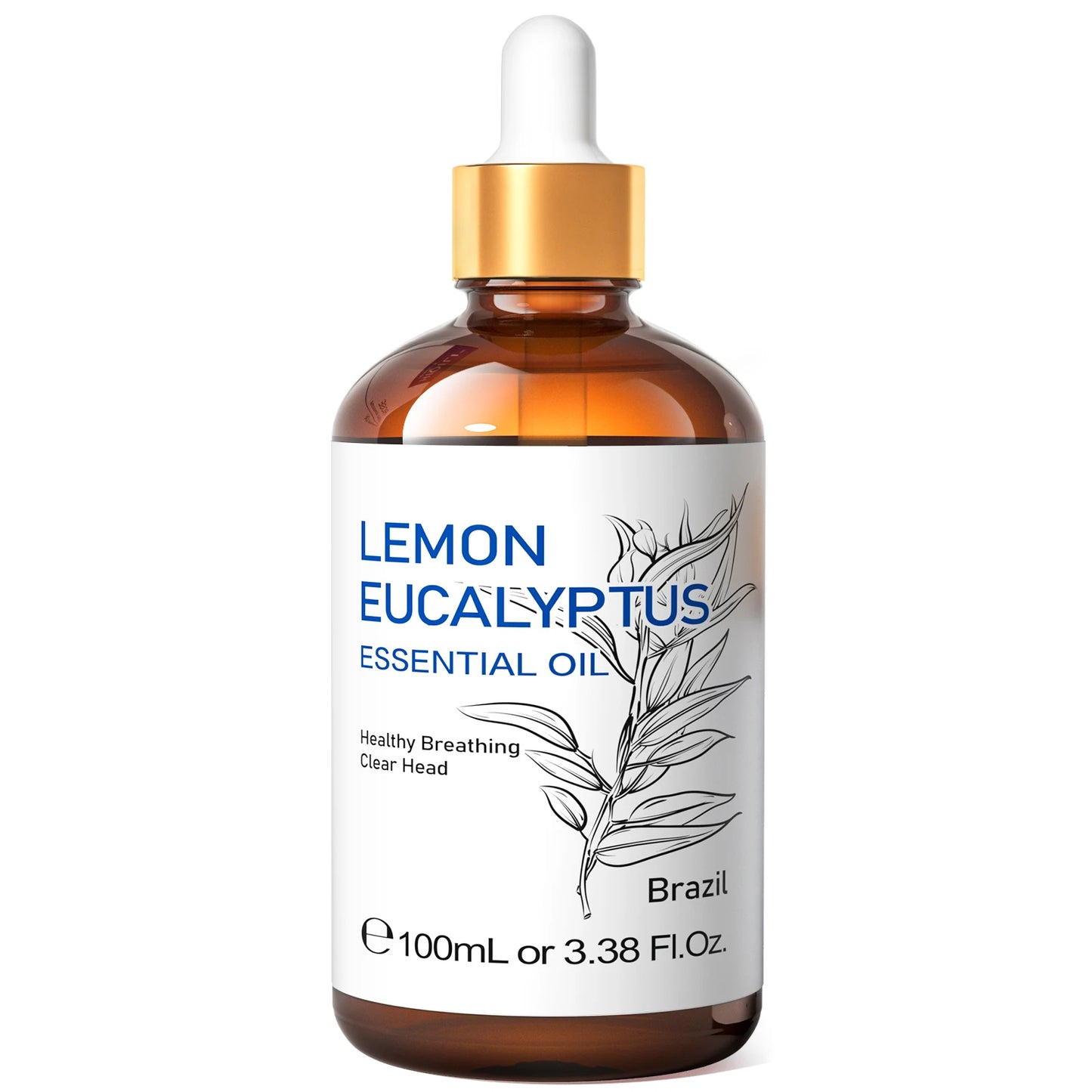 HIQILI 100ML Lemon Eucalyptus Essential Oils, 100% Pure ，For Diffuser / Humidifier Home Fragrance Car Air Freshener