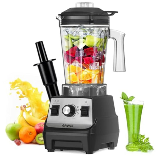 Blender 1800W Professional High Speed Countertop Blender with Stainless Steel Blades 60oz BPA Free Jar for Shakes and Smoothies