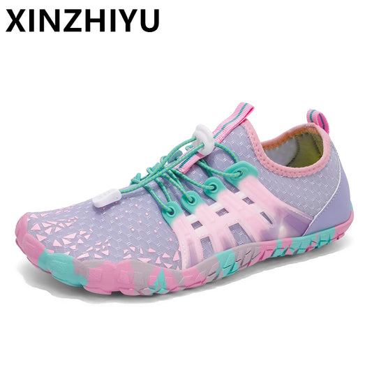 Water Shoes Women Five Fingers Swimming Barefoot Summer Outdoor Upstream Wading Aqua Sneakers Quick Dry Non-slip Shoe Trekking