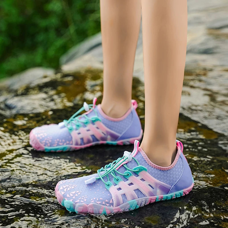 Aqua Shoes Women Men Barefoot Water Shoes Quick-Drying Outdoor Beach Upstream Wading Swimming Shoe Sneakers Unisex Trekking Surf