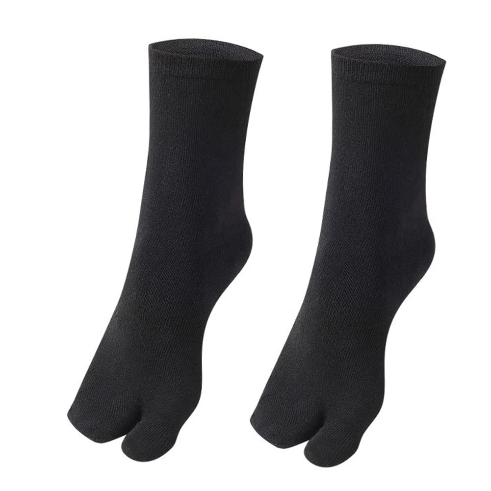 Fashion Japanese Style Tabi Toe Socks for Men Women Summer Fiber Two Finger Socks Kimono Flip Flop Sandal Split Tabi Toe Sock