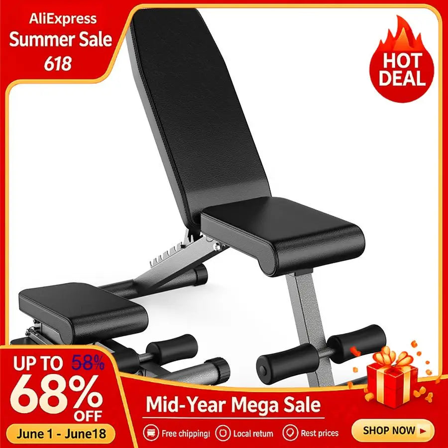 5in1 Weight Bench, Adjustable Foldable for Bench Press, Strength Training and Full Body Workout,Perfect for Dumbbell Sets,Custom