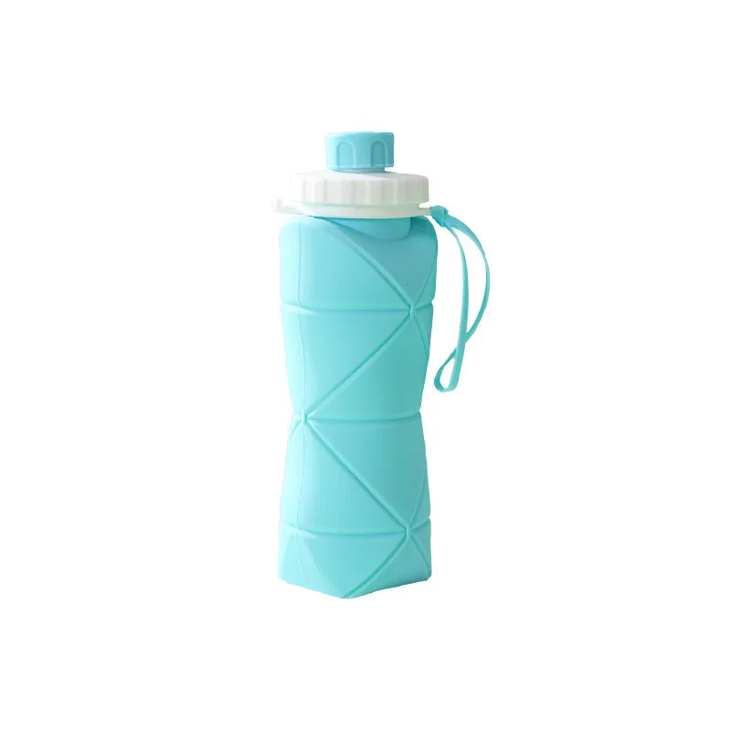 Outdoor Silicone Folding Water Bottle Portable Retractable Cup Travel Tools Collapsible Sport Bottles For Hiking Trekking Tours