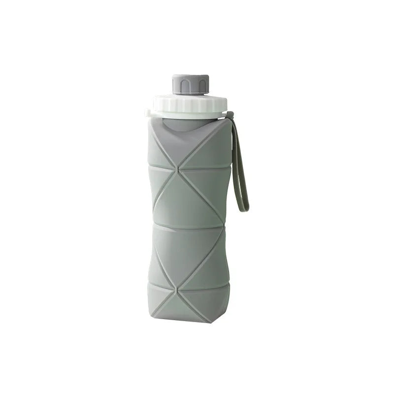 Outdoor Silicone Folding Water Bottle Portable Retractable Cup Travel Tools Collapsible Sport Bottles For Hiking Trekking Tours