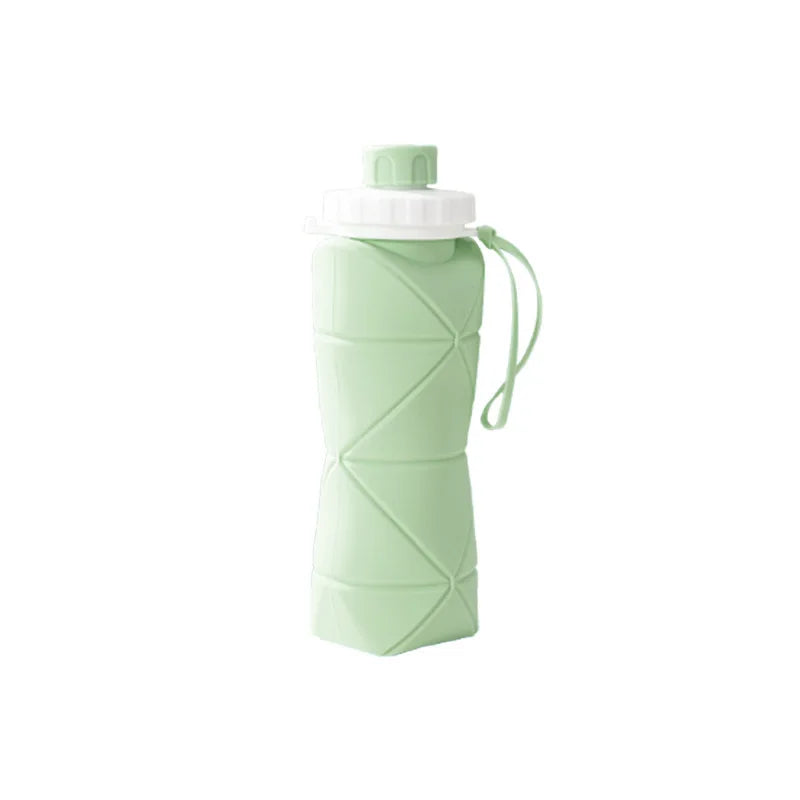 Outdoor Silicone Folding Water Bottle Portable Retractable Cup Travel Tools Collapsible Sport Bottles For Hiking Trekking Tours