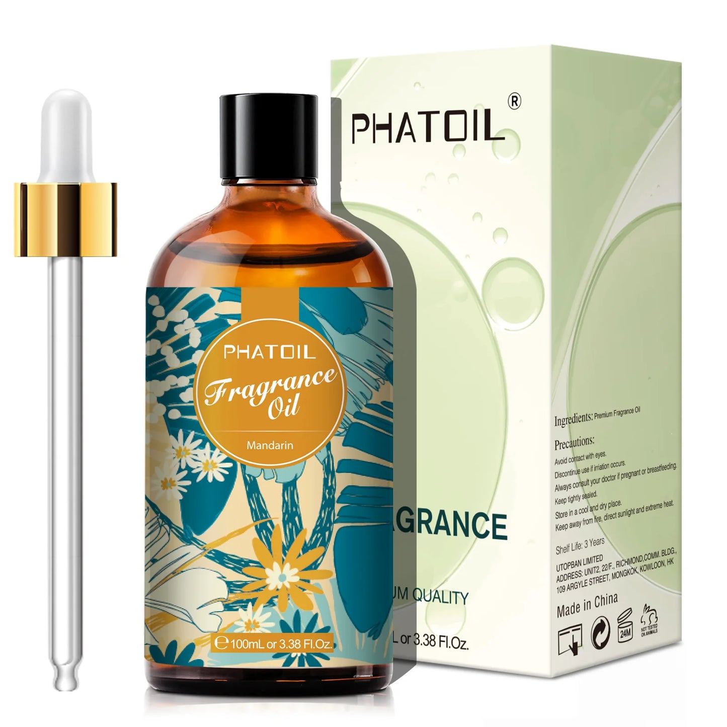 PHATOIL 100ml  White Musk Fragrance Essential Oil  Fresh Linen Honeysuckle Peach Orange Blossom for Aroma Candle Soap Making